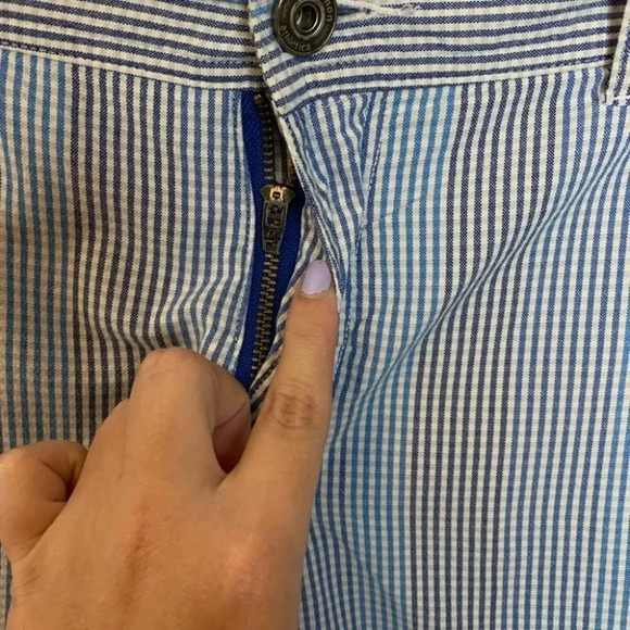 LULULEMON Men’s KAHUNA Golf Hiking Shorts Plaid Checkered Blue Size 36 Athletic - Picture 7 of 10